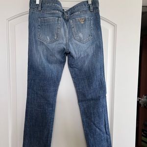Bebe ripped jeans / straight leg / size 29